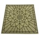 Beżowo brązowy dywan kwadratowy SITAP Omega Carpet Couture Italia Portofino Round Rug 200cm