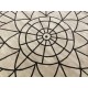 Beżowo brązowy dywan kwadratowy SITAP Omega Carpet Couture Italia Portofino Round Rug 200cm