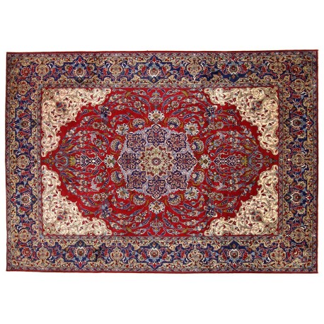 Isfahan Nadżafabad - tradycyjne kwiatowe dzieło sztuki z IRANU 100%WEŁNA oryginalny cenny 300x410cm