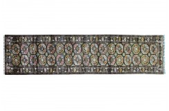 Dywan Ziegler Arijana Shabargan 100% wełna kamienowana ręcznie tkany luksusowy chodnik 85x430cm