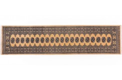 Buchara dywan ręcznie tkany z Pakistanu 100% wełna jasny brąz 75x313cm jakość premium chodnik
