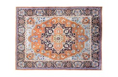 Perski wełniany recznie tkany dywan Heriz z ornamentami ok 250x330cm ceglasty
