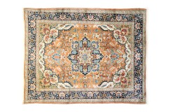 Perski wełniany recznie tkany dywan Heriz z ornamentami ok 280x360cm ceglasty