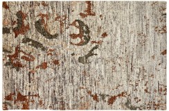 Niesamowity dywan z Nepalu z deseniem 100% wełna 140x200cm luksusowy brązy