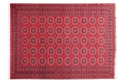Ręcznie tkany oryginalny dywan Kunduz﻿ Afganistan ekskluzywny 200x300cm jakość czerwony