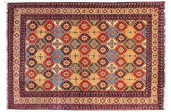 Ręcznie tkany oryginalny dywan Kunduz﻿ Afganistan ekskluzywny 200x300cm jakość kolorowy