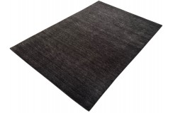 Szary, grafitowy cieniowany z deseniem dywan Gabbeh Loom Indie 170x240cm 100% wełniany