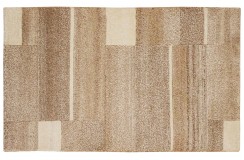 100% welniany ręcznie tkany dywan Nepal Natural - naturalny 70x140cm geometryczny