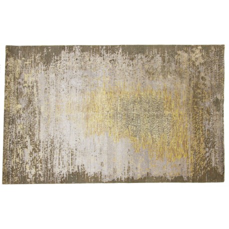 Odważny, kolorowy dywan z Nepalu design abstrakcyjny vintage Contemprary wełna / jedwab 190x300cm luksusowy