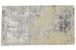 Piękny chodnik z Nepalu design abstrakcyjny vintage Contemporary wełna / jedwab 70x130cm luksusowy