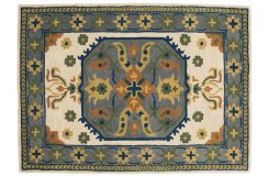 Kwiatowy dywan Persian wełniany z Indii ok 1650x230cm 2cm gruby beż/brąz