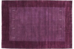 Fioletowy dywan z deseniem 100% wełniany ekskluzywny Gabbeh Lori Loom Indie 140x200cm gęsty