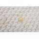 LUKSUSOWY zaplatany dywan BRINKER FEEL GOOD CARPETS Genua cloud biały ecru 100% wełna filcowana 170x230cm