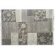 100% welniany ręcznie tkany dywan Nepal Premium naturalny 160x220cm szaro-zielony patchwork