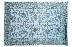 Dywan Persian 100% wełniany 155x245cm z Indii kwiatowy tradycyjny szary