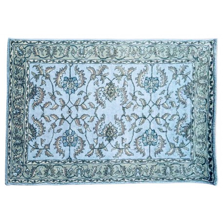 Dywan Persian 100% wełniany 155x245cm z Indii kwiatowy tradycyjny szary