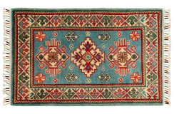 Elegancki dywan Kazak gęsto tkany piękny 100% wełna ręcznie tkany z Afganistanu ekskluzywny 60x90cm