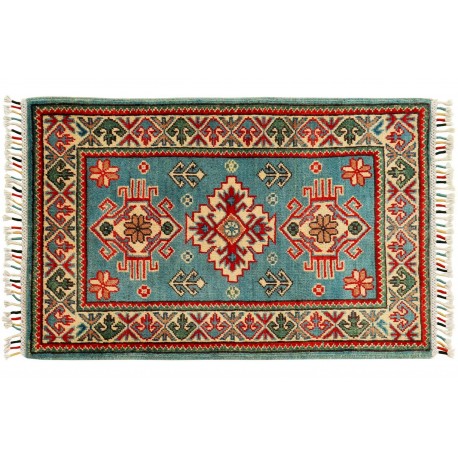 Elegancki dywan Kazak gęsto tkany piękny 100% wełna ręcznie tkany z Afganistanu ekskluzywny 60x90cm