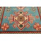 Elegancki dywan Kazak gęsto tkany piękny 100% wełna ręcznie tkany z Afganistanu ekskluzywny 60x90cm