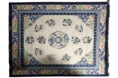 Dywan Aubusson Peking China Antik Finish ręcznie tkany z Chin 200x250cm 100% wełna oryginalny kwiatowy beżowy