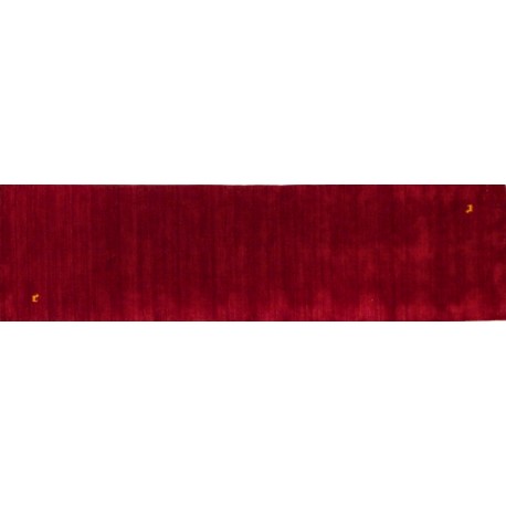 Bordowo-czerwony dywan z delikatnymi wzorami 100% wełniany ekskluzywny Gabbeh Lori Loom Indie chodnik 80x300cm gęsty