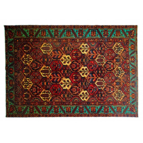 Unikatowy dywan wełniany Bakhtiari z Iranu - perski ręcznie wiązany ok 205x310cm w kwiaty 100% wełna