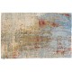 Piękny dywan Nepal abstrakcyjny vintage Contemprary gold blue wełna / jedwab 200x300cm luksusowy