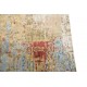 Piękny dywan Nepal abstrakcyjny vintage Contemprary gold blue wełna / jedwab 200x300cm luksusowy