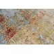 Piękny dywan Nepal abstrakcyjny vintage Contemprary gold blue wełna / jedwab 200x300cm luksusowy