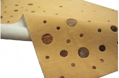 Karmelowy mięciutki wełniany dywan Ava Handfab 160x230 WEŁNA+SKÓRA BYDLĘCA