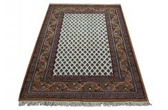 Szlachetny dywan Mir Kanchipur 120x180cm BEŻ/BRĄZ 100% WEŁNA ręcznie tkany orientalny